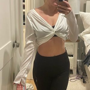 White Long Sleeve Top